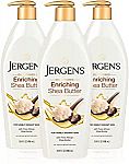 3-Pack 16.8-oz Jergens Shea Butter Body Lotion $13.50