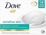 14-Ct 3.75 Oz Dove Beauty Bar More Moisturizing Than Bar Soap $8.30 and more