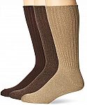 3-pk Chaps Men's Assorted Rib Dress Crew Socks $6.30