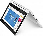 Lenovo Chromebook C330 2-in-1 Convertible Laptop: 11.6" HD IPS, MediaTek MT8173C, 4GB, 64 GB $209.99