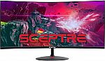 Sceptre 34" Curved UltraWide 1500R Frameless Monitor $269.97