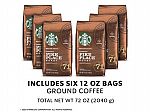 6-pk Starbucks Pike Place or Espresso Ground Coffee 12oz $19.99