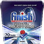 70-Ct Finish Quantum Infinity Shine Dishwasher Detergent Powerball $13