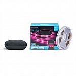 Google Nest Mini (Charcoal) + LED Strip Light $19