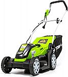 Greenworks 9 Amp 14-Inch Corded Electric Lawn Mower $74