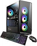 iBUYPOWER Gaming Desktop SlateMR230A (Ryzen 5 5600X, RX 6600XT, 16GB, 480GB SSD + 1TB HDD $950