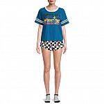 3-Pc Women's T-Shirt, Shorts & Socks Pajama Set from $7.65 and more