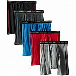 5-Pk Hanes Men's Comfort Flex Waistband FreshIQ Sport Boxer Brief $6.97