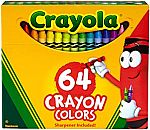 64-Count Crayola Crayons w/ Sharpener $3