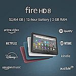 Fire HD 8" 32GB tablet $44.99