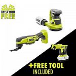 RYOBI ONE+ 18V Cordless 2-Tool Combo Kit + Electrostatic Sprayer $79