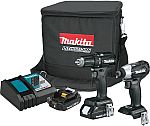Makita 18V LXT Lithium-Ion Sub-Compact Brushless Cordless 2-Pc. Combo Kit $158