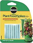 24-Ct Miracle-Gro Indoor Plant Food Spikes $1.45