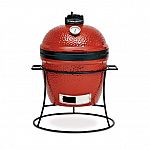 Kamado Joe Jr. 13.5 inch Charcoal Grill in Blaze Red $199