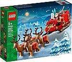 LEGO 40499 Santa Sleigh & Reindeers (343-Pcs) $37
