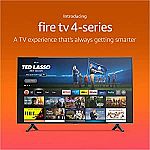 Amazon Fire TV 50" 4-Series 4K UHD smart TV $330, 55" $380