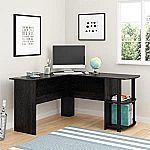 Ameriwood Home Dakota L-Shaped Desk with Bookshelves $84 and more