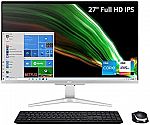 Acer Aspire C27-1655-UA91 AIO 27” FHD Desktop (i5-1135G7 12GB 512GB) $720