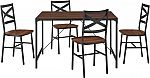 Walker Edison Angle Iron Dining Table (Set of 5) $277 (save $133)