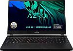 GIGABYTE 15.6" 4K OLED Creator Laptop (i7-11800H, 16GB, 1TB SSD, RTX 3060 1TB SSD) $1249.99
