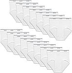 Fruit of the Loom Men's Tag-Free Cotton Briefs 15 pack $12.50