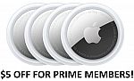 Apple AirTag (4-Pack) $88 (Prime Members)