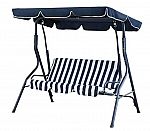 Amazon Basics Outdoor 2-Seat Striped Patio Swing $80