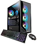 iBUYPOWER Pro Gaming Desktop Trace4MR 225i (i3-10105F GT 1030 8GB, 480GB SSD) $749