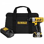 DeWALT 12V Max 1/4" Cordless Screwdriver Kit $49 and more