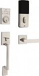 Kwikset Satin Nickel Electronic Keypad Deadbolt and Entry-Handle Combo Set $75 and more