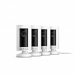 4-Pack Ring Indoor Cam Security Camera (Refurbished, White or Black) $90