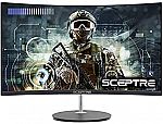 Sceptre 24" Curved 75Hz FHD Gaming LED Monitor $84.97