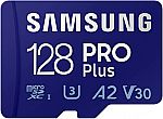 SAMSUNG PRO Plus + Reader 128GB microSDXC $28