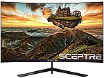 Sceptre Curved 27" 144Hz Edge-Less FreeSync Gaming Monitor $190