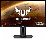 ASUS VG27AQ TUF Gaming 27" IPS WQHD HDR 165Hz 1ms G-SYNC Compatible Gaming Monitor $231.99