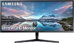 SAMSUNG 34" SJ55W Ultrawide 3440 x 1440p 75Hz 4ms Gaming Monitor $299.99