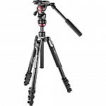 Manfrotto Befree Live Aluminum Lever-Lock Tripod Kit with EasyLink & Case $160 & More