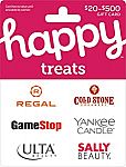 $50 Happy Treats Physical GC (GameStop,Ulta Beauty, & Yankee Candle) $39.50
