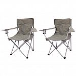 2-Pk Ozark Trail Quad Folding Camp Chair $10