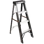 Werner FS200 Fiberglass 4-ft Type 2- 225-lb Capacity Step Ladder $25 and more