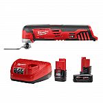 Milwaukee M12 12V Li-Ion Cordless Oscillating Multi-Tool + 2 Batteries