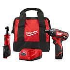 Milwaukee M12 Ratchet & Screwdriver Combo Kit $99 (50% Off)