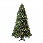 Holiday Time 7.5' Pre-Lit Norwich Spruce Artificial Christmas Tree, Color-Changing Lights $68
