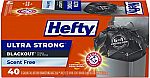 40-Ct Hefty 13-Gallon Ultra Strong Tall Kitchen Trash Bags (Unscented) $4.70