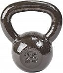 Everyday Essentials Solid Cast Iron Kettlebell (25-Lbs) $26 and more