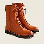 J. Crew Women's Gwen Lug-Sole Lace-Up Tall Shaft Boots $30 + FS