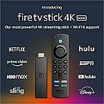 Fire TV Stick 4K Max streaming device $30 (YMMV, Select Customers)