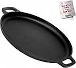 Cuisinel Cast Iron 13.5" Pizza Pan / Round Griddle $19.99 and more