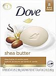 8-Ct 3.75-oz Dove Beauty Bar Gentle Skin Cleanser Moisturizing Soap Bar (Shea Butter) $8.20