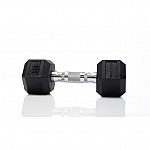Tru Grit Fitness Black Hex Rubber Dumbbell $13.78